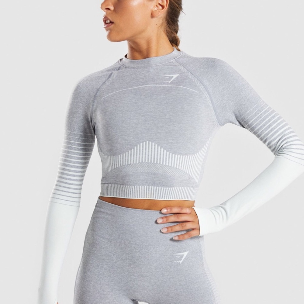 Gymshark Amplify seamless long sleeve crop top